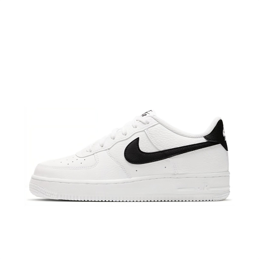 Nike cuir classique Style rétro bas chaussures de skateboard pour enfants pur blanc adolescent