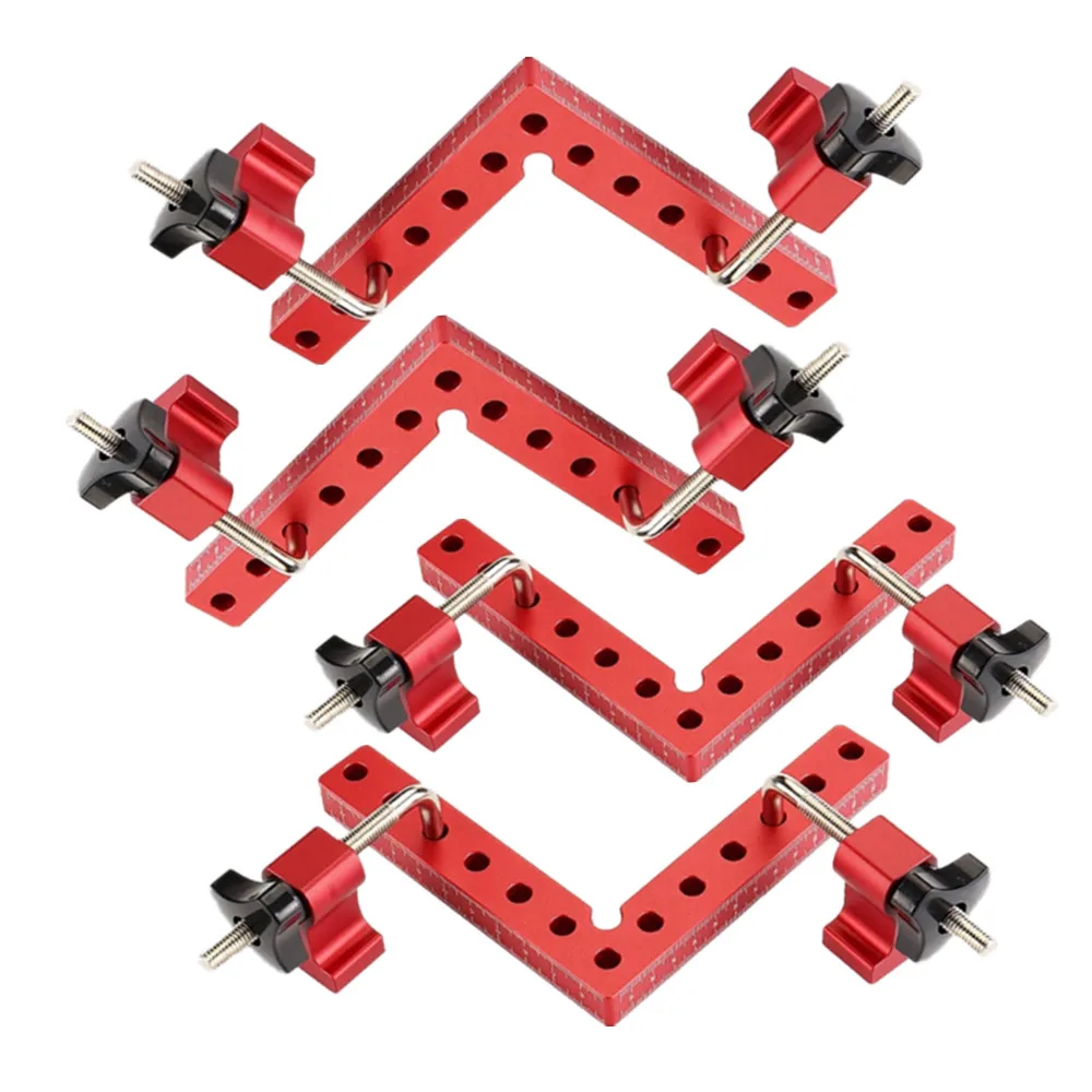 90 Degrees L-Shaped Auxiliary Fixture Splicing Board Positioning Panel Fixed Clip Carpenter's Square Ruler Woodworking Tool