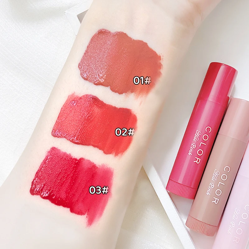 Bálsamo labial hidratante de colores, lápiz labial hidratante, hidratante, diluyente las líneas de los labios, bálsamo labial antisecado