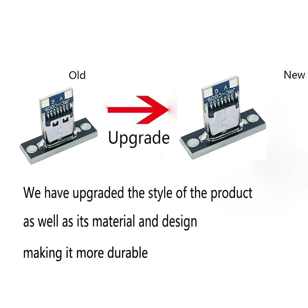 10 ชิ้น USB 3.1 ประเภทซ็อกเก็ต C (พร้อมแผ่นยึดสกรู) 2 พิน, 4 พินขั้วต่อหญิงแจ็คชาร์จพอร์ตไปข้างหน้าและย้อนกลับ