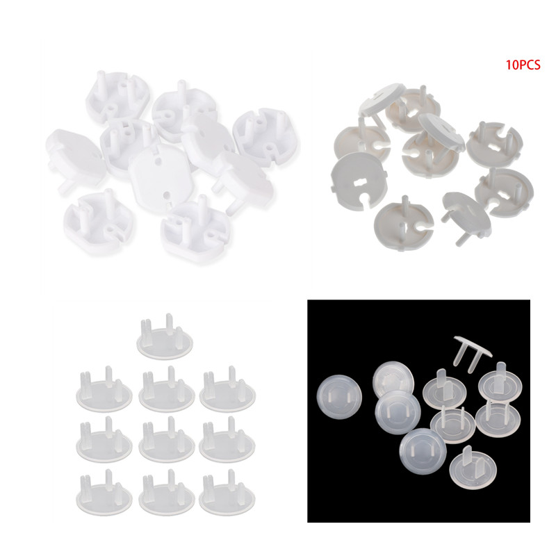 10 Chiếc DE EK EU Hoa Kỳ Pháp Chuẩn Cắm Ổ Cắm Điện Ổ Cắm Điện Nắp Bảo Vệ Bé An Toàn Trẻ Em Bảo Vệ Bảo Vệ