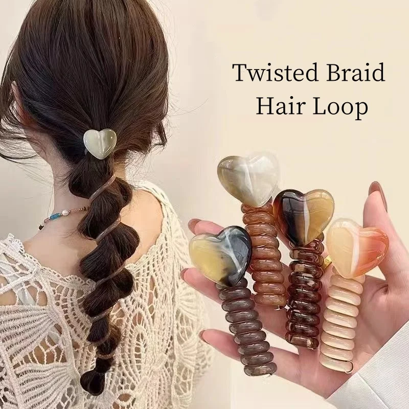 Diadema trenzada de burbujas minimalista, línea telefónica de alta calidad y cuidado, lazo para el cabello, coleta atada, diadema de cuerda para el cabello trenzada