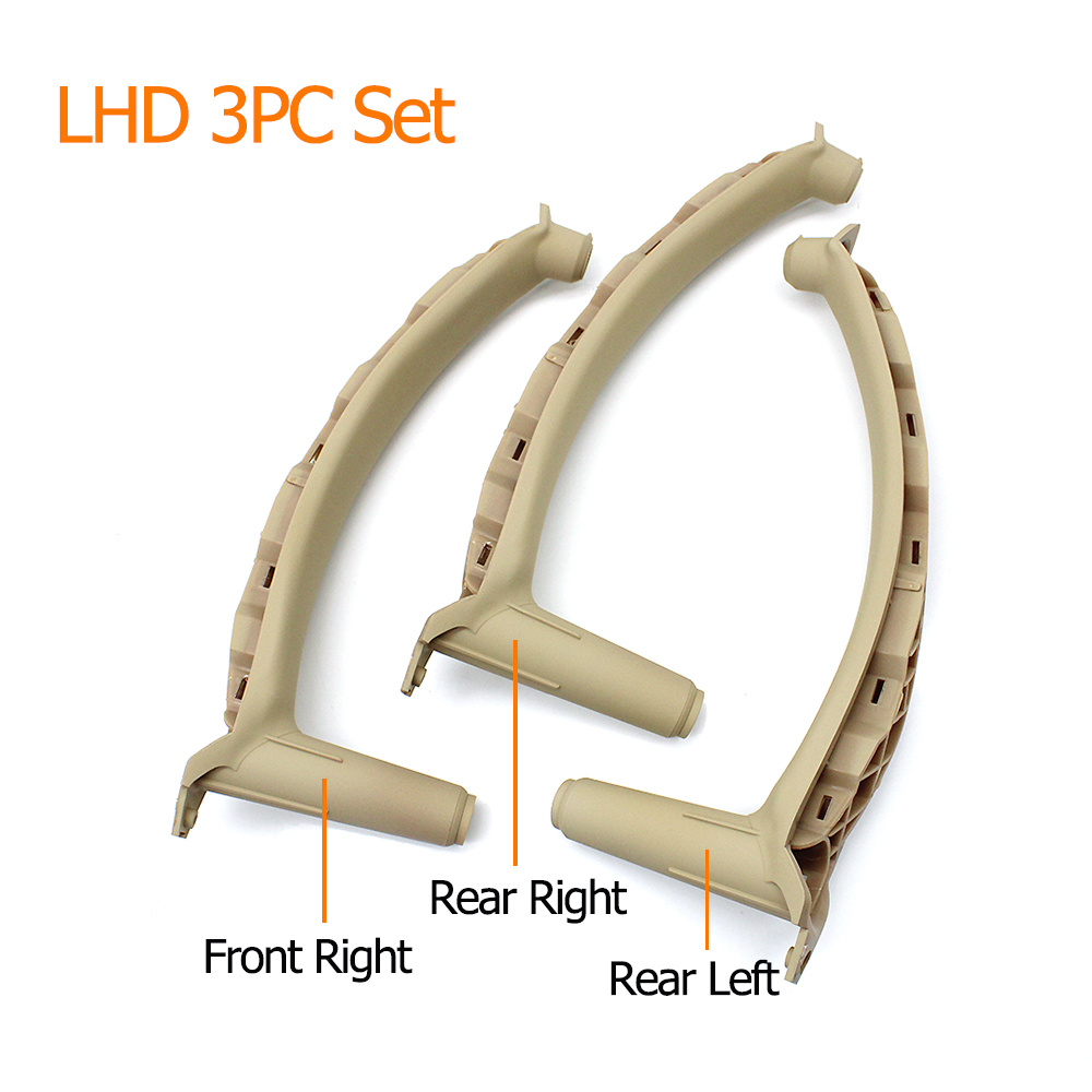 Tirador de puerta Interior izquierdo y derecho para pasajero, cubierta Interior de Panel embellecedor de repuesto para BMW X5 X6 E70 E71 E72 2007-2013