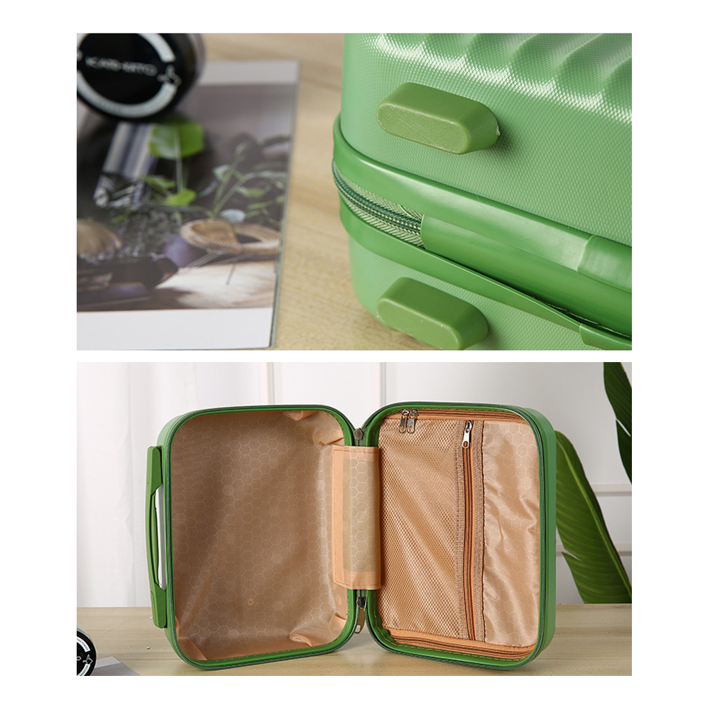 High Strength ABS Anti-scratch With Handle Small Women Travel Suitcase Luggage Compressive Material Size:30-14-22cm