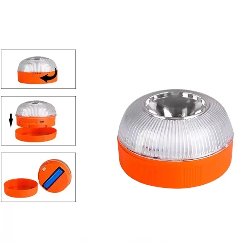USB wiederaufladbare Auto Notfall Leuchtfeuer Licht V16 magnetische Induktion Strobe blinkende Warnleuchte Hilfe Flash Sicherheit Signal Lampe