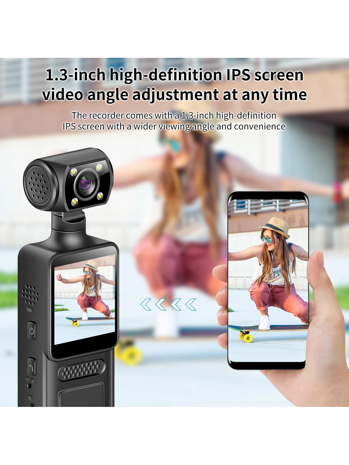 4K 1080P HD Mini telecamera Videoregistratore digitale portatile Body Cam Visione notturna a infrarossi Videocamera per bici Sport DV