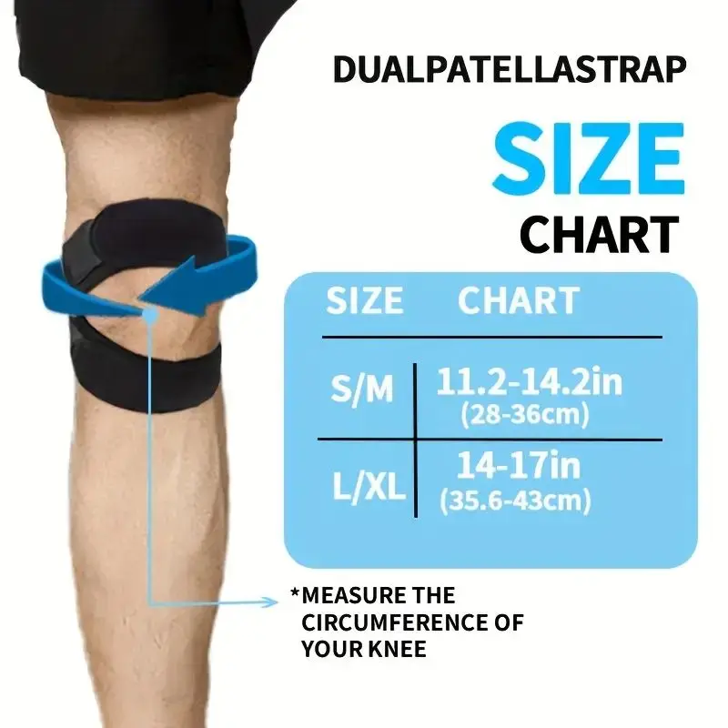 Tcare 1 PCS กีฬา Kneepad Double Patellar เข่า Patella Tendon สายคล้องคอรั้ง Pad Protector เปิดเข่า Wrap Band Fit ness Me