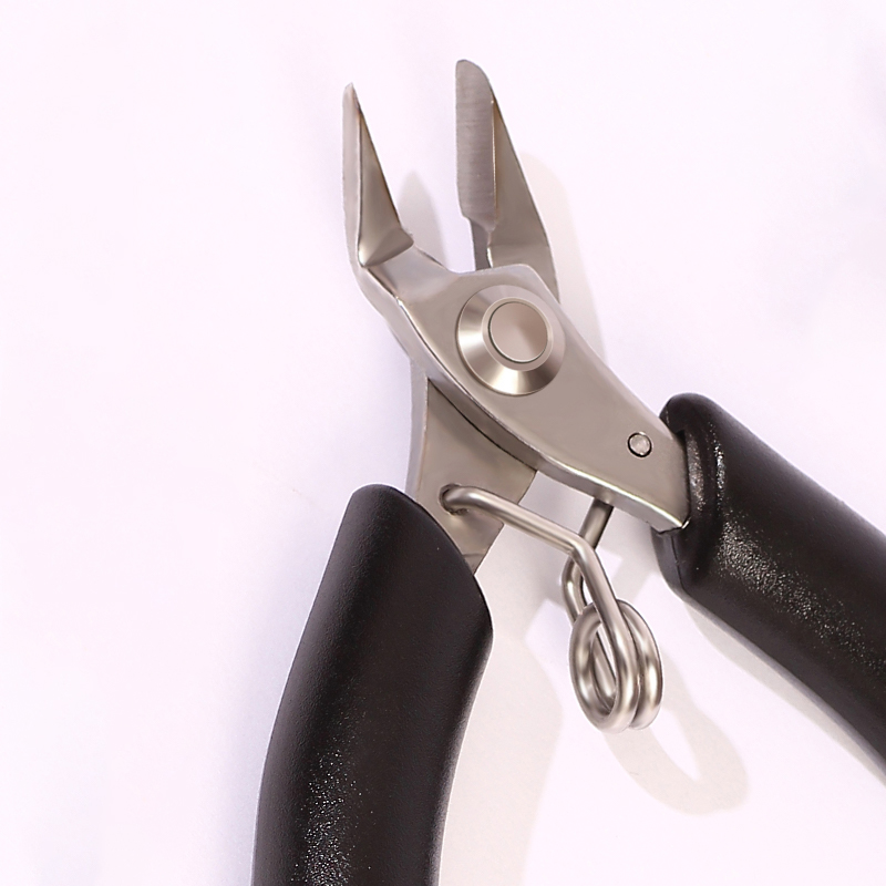 Alicates de herramientas de joyería antideslizantes con mango de acero inoxidable, alicates de punta afilados hechos a mano para hacer joyería DIY, accesorios de reparación