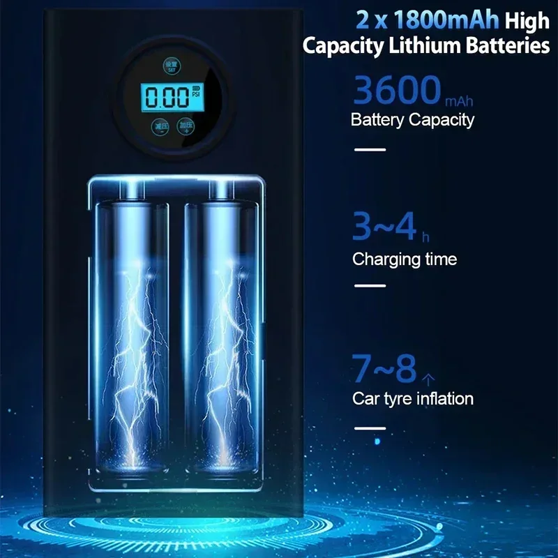 แบบพกพายางรถปั๊มลมยาง Inflator ปั๊มเครื่องอัดอากาศ ﻿   สําหรับรถยนต์ยางจักรยานไฟฟ้าจักรยานเสือภูเขายางบอล