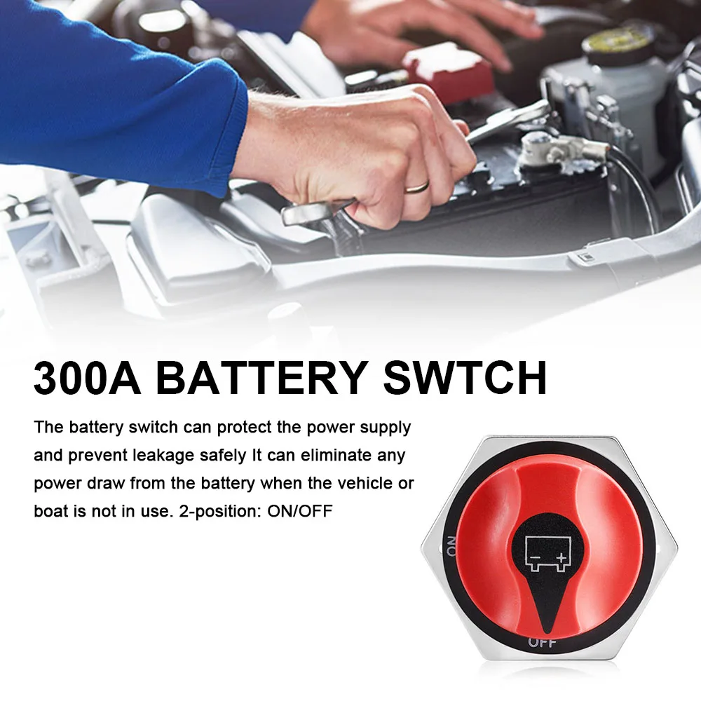 50A 100A 200A 300A Für Auto Motorrad Lkw Boot Auto Batterie Schalter 32V DC Trennschalter Power Isolator abgeschnitten Rally Schalter Kit