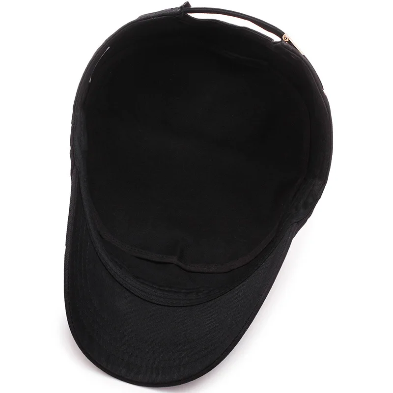Casquette de baseball à visière en coton simple pour hommes, quatre saisons, chapeau plat, casquette décontractée, chapeau pare-soleil CommPiedmont, mode