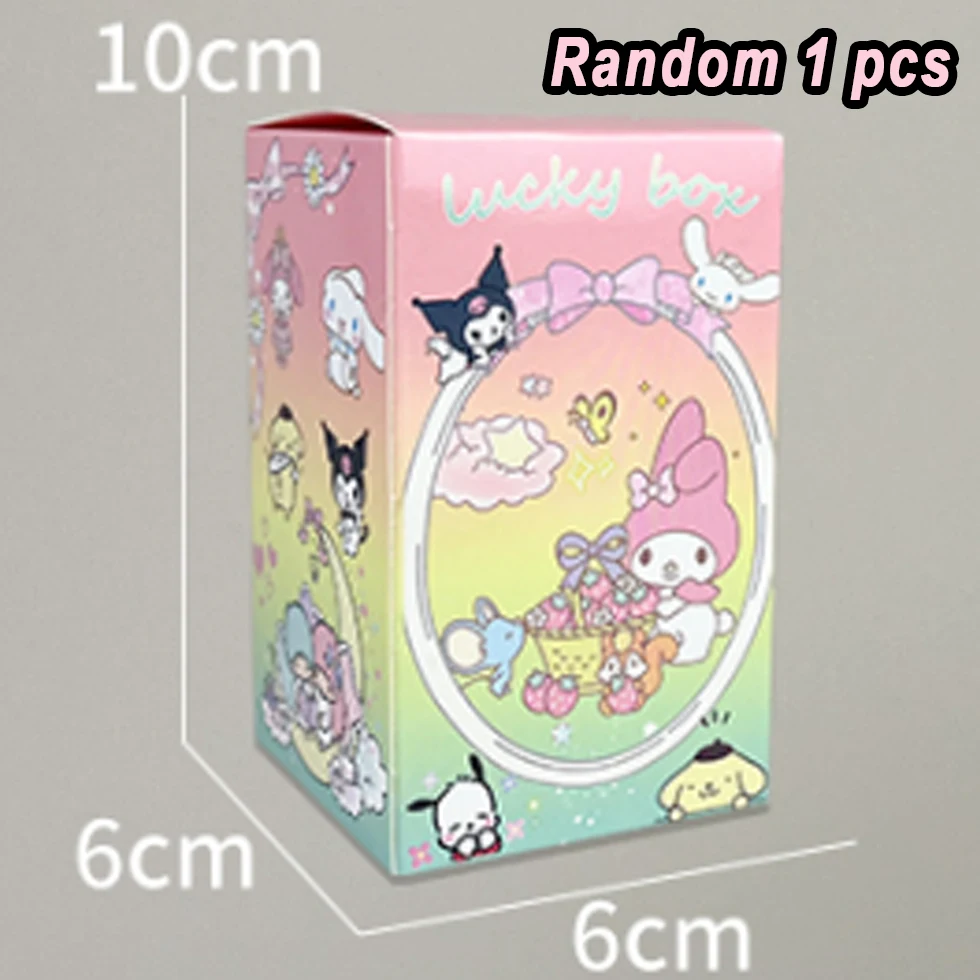 Sanrio My Melody Tea Party Blind Box Tide Play Display Piece Melody Tie Cute Desktop Hand Do Gift Decoration Collection