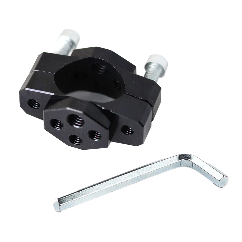 Uchwyt mocujący do kierownicy motocykla 22-32mm, zacisk do montażu reflektorów LED, świateł przeciwmgielnych i kierunkowskazów, akcesoria motocyklowe