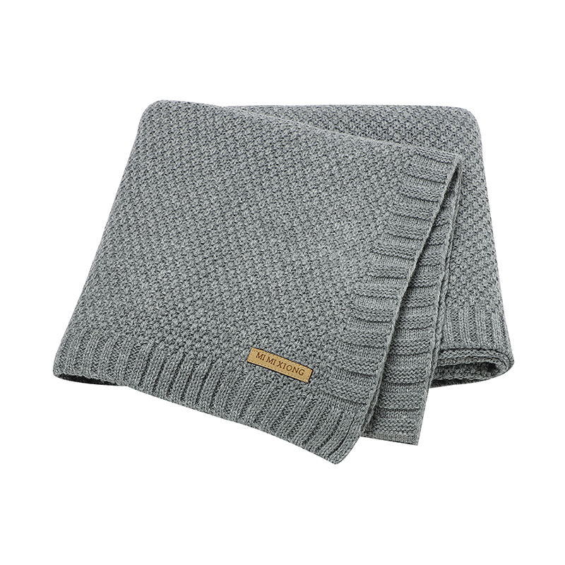 Couverture de bébé tricotée pour nouveau-né, drap enveloppées super douces, literie infantile pour tout-petits, couette pour lit, canapé panier, drap de poussette