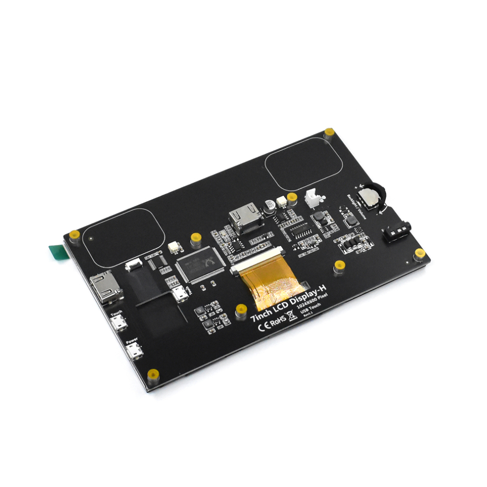 Touch screen da 7 pollici Raspberry Pi 4 modello B LCD capacitivo 1024x600 IPS con altoparlante per Raspberry Pi 3B+/3B/Nvidia Jetson Nano