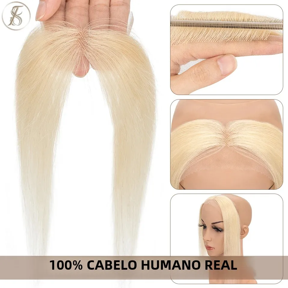 Tess feminino topper cabelo humano 10 polegada natural linha fina remendo de cabelo perda de cabelo mão gancho renda único nó cabelo invisível peruca