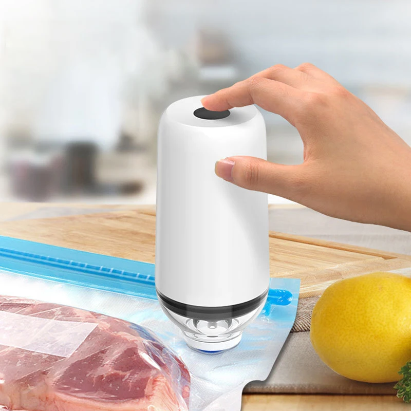 Bolsa de vacío de 5 uds/10 piezas, aire comprimido, reutilizable, almacenamiento de alimentos, sellado al vacío, resistente a la humedad, embalaje de bolsa sellada al vacío
