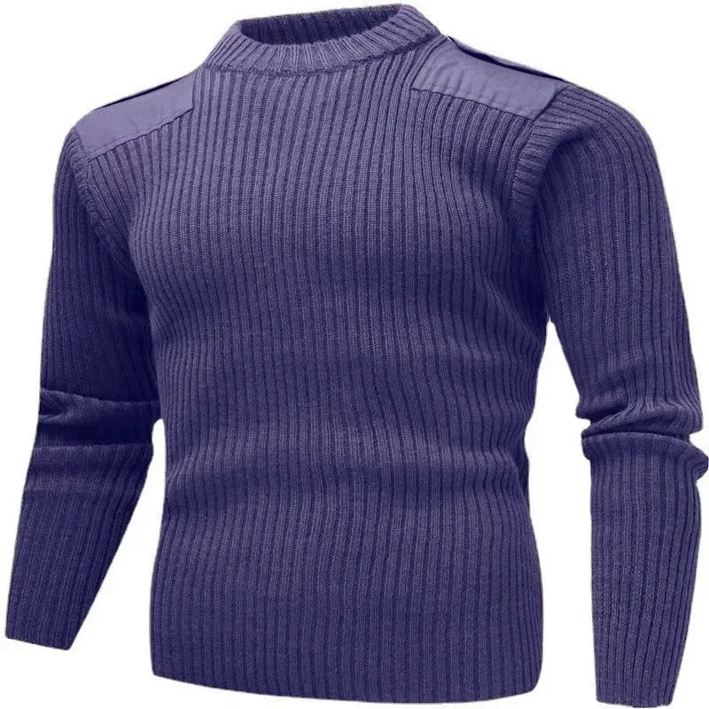 Langärmlige Herrenpullover im europäischen und amerikanischen neuen Stil für Herbst und Winter, kältebeständige und warme Wollpullover für Herren