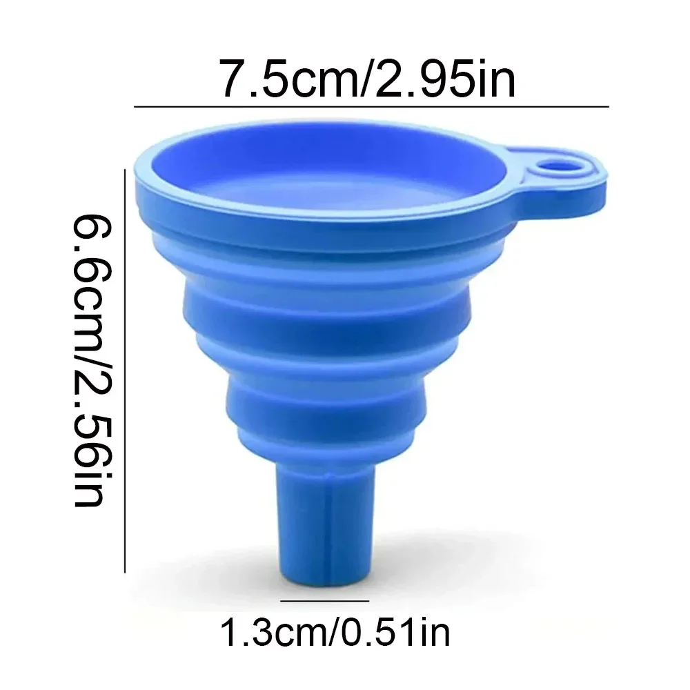 Embudo universal de silicona para motor |   Embudo líquido portátil plegable para cambios de aceite y lavadora