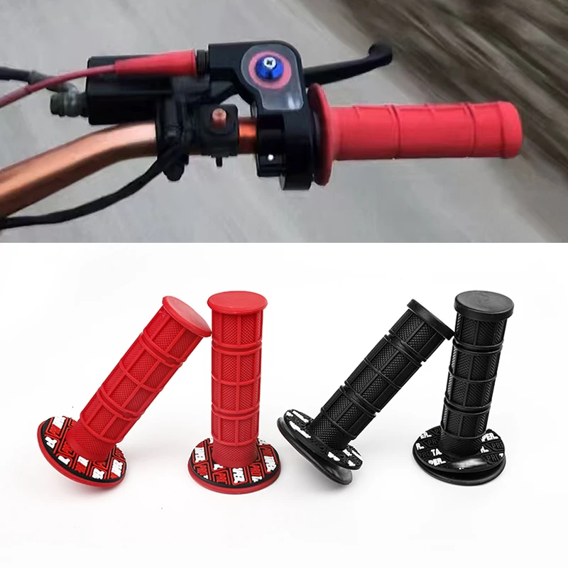 22/24mm Universal Handle Grips Dirt PIT BIKE รถจักรยานยนต์ Motocross รถจักรยานยนต์จับบาร์ Grips สําหรับ CRF YZF KXF SXF SSR SDG BSE