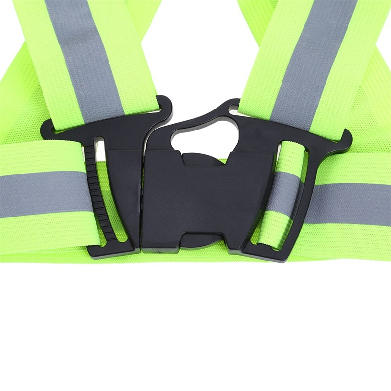 Chalecos de seguridad reflectantes, chaleco elástico ajustable, chaqueta, tiras reflectantes de alta visibilidad para Control de tráfico, correr, ciclismo y caminar