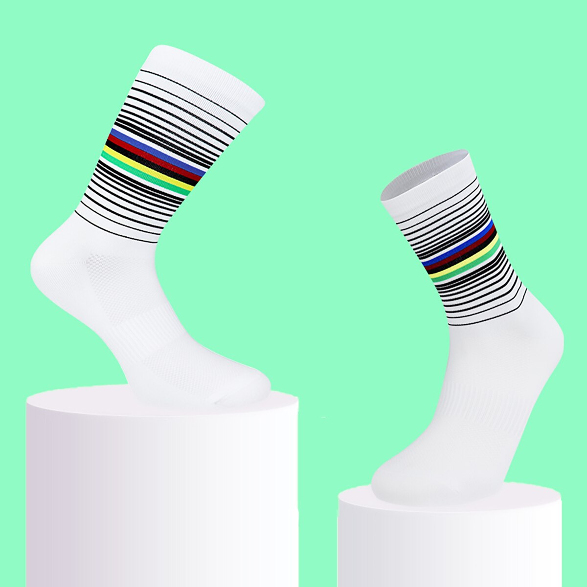 New Cycling Socks MTB Mountain Bike Socks Breathable Moisture Wicking Athletic Compression Socks For Travel Running Hiking 37-45