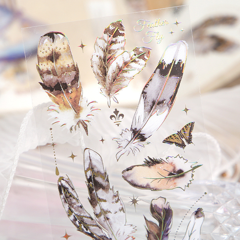 3 pçs kawaii pena libélula pássaro medusa adesivos decorativos pacote scrapbooking material etiqueta diário telefone planejador