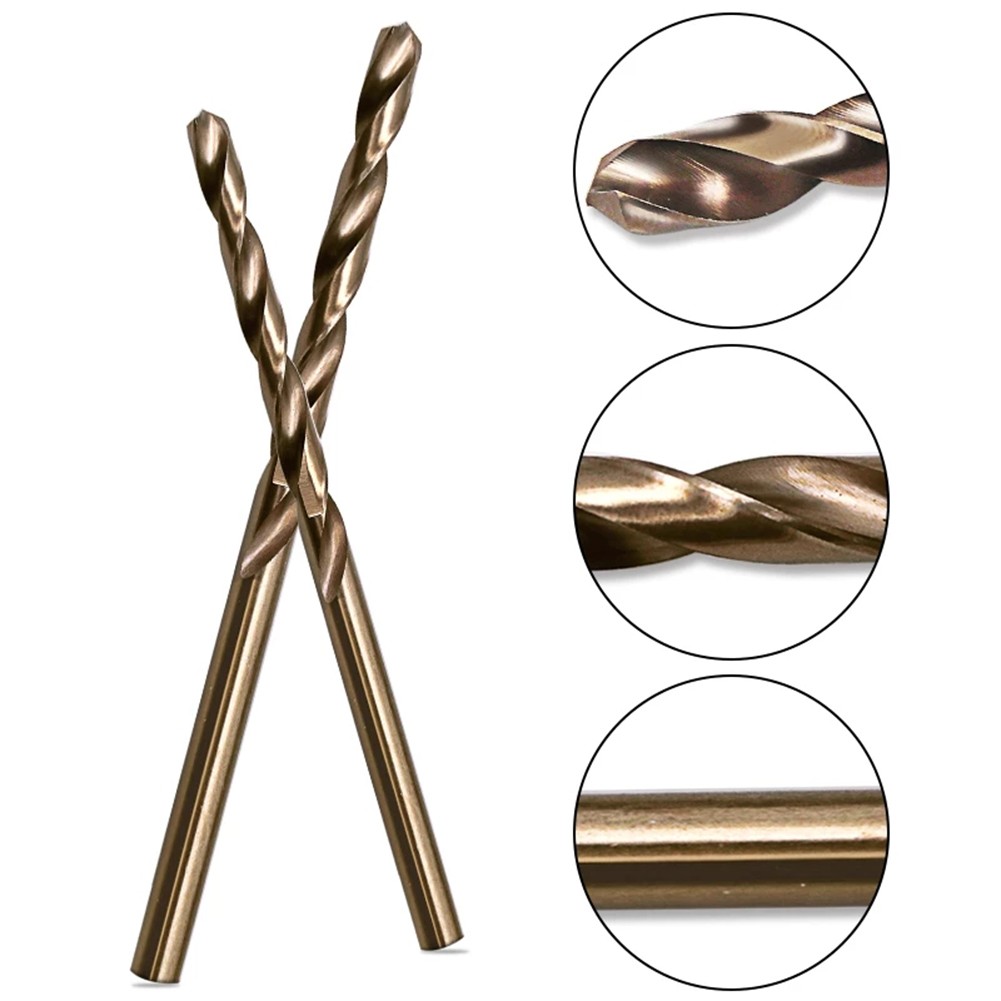 10pcs M35 Cobalt Metal Drill Straight Shank Drill Bit Set Hole Opener Tool For Woodworking Metalworking Accessories