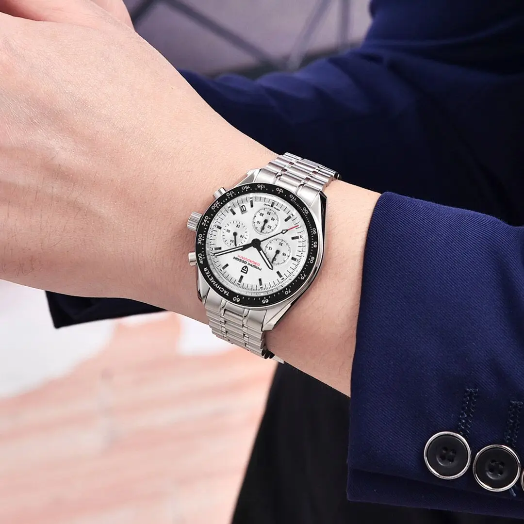 PAGANI DESIGN 2024 nouveau V5 PD1701 montres pour hommes montre à Quartz de luxe hommes Sport vitesse chronographe AR verre saphir 100M étanche