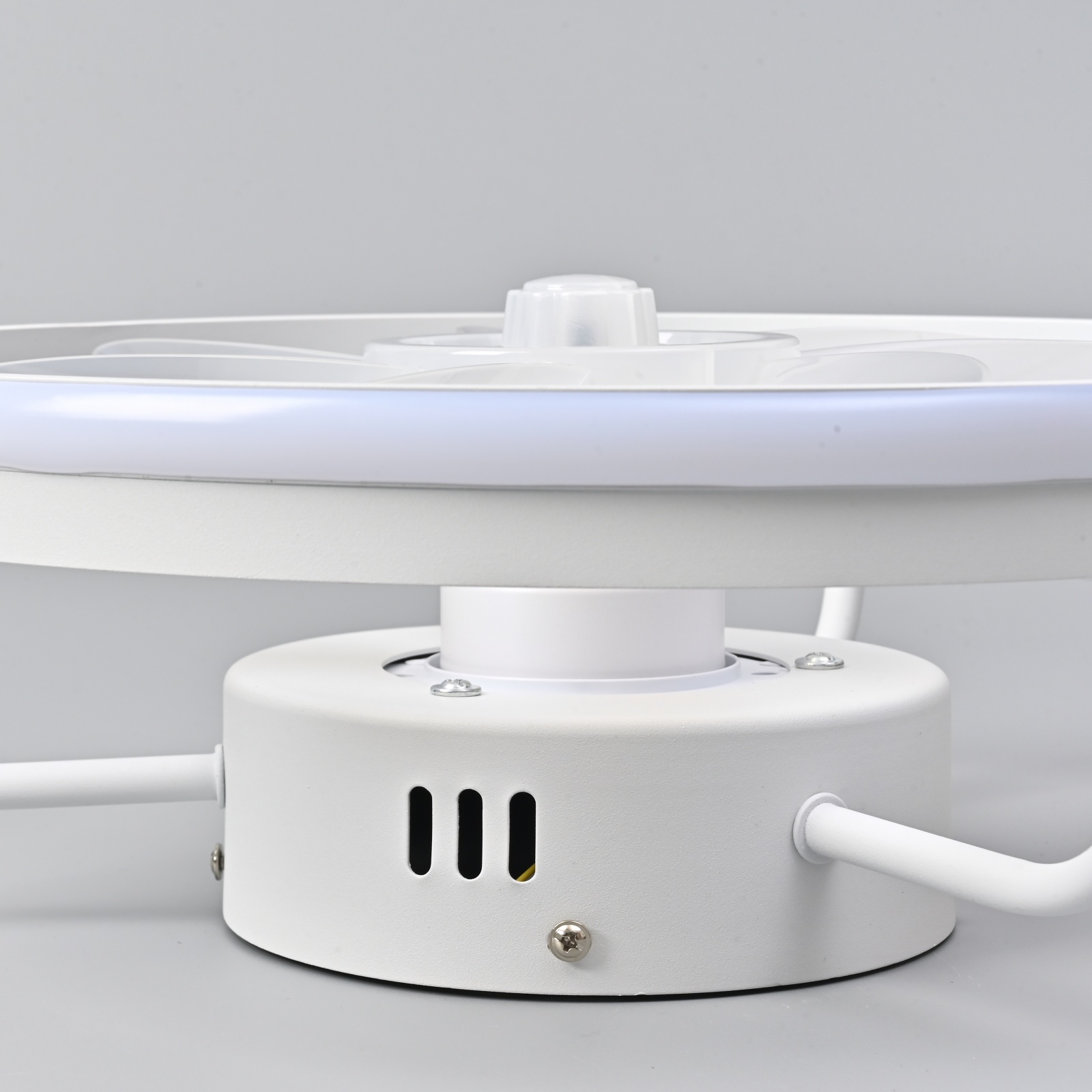 Ventilador de teto 55W com luz, ventilador de luz LED de teto com controle remoto, ventilador elétrico com lâmpada LED para quartos de casa, quarto 34cm