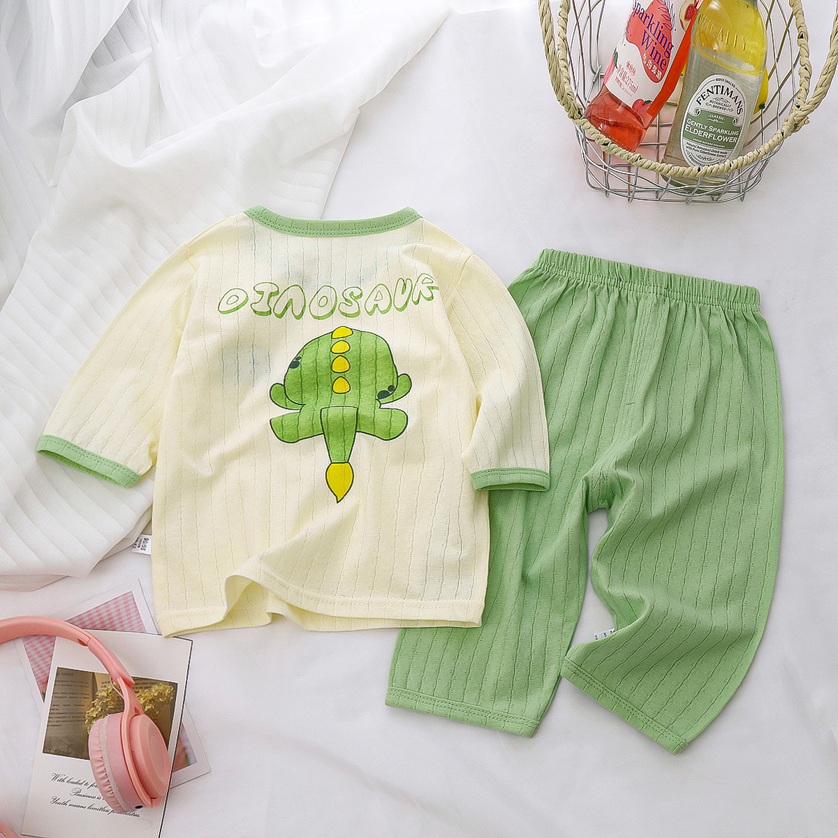 Baby Pyjamas Sets Baumwolle Kind Pyjamas Kleinkind Langarm Baby Nachtwäsche Pyjamas Kinder Cartoon Homewear Kleidung