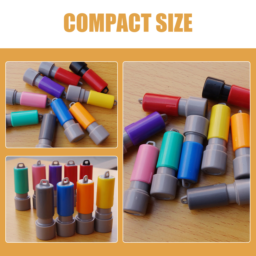 Stamping Blocks for Card Making Seal Case Postage Stamps Supply with Ink Pad Adhesive