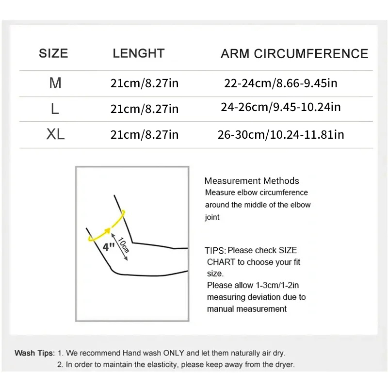 1 Pc Breathable Elbow Support Compression Elastic Arm Brace Nylon Arm Sleeve