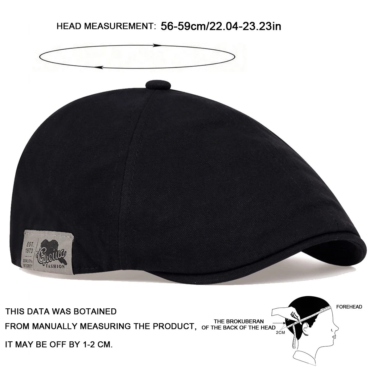 Gorras de vendedor de periódicos con letras laterales para hombres, sombreros de pintores británicos, gorra plana ajustable, boinas de Hip Hop, gorra con visera, primavera y otoño