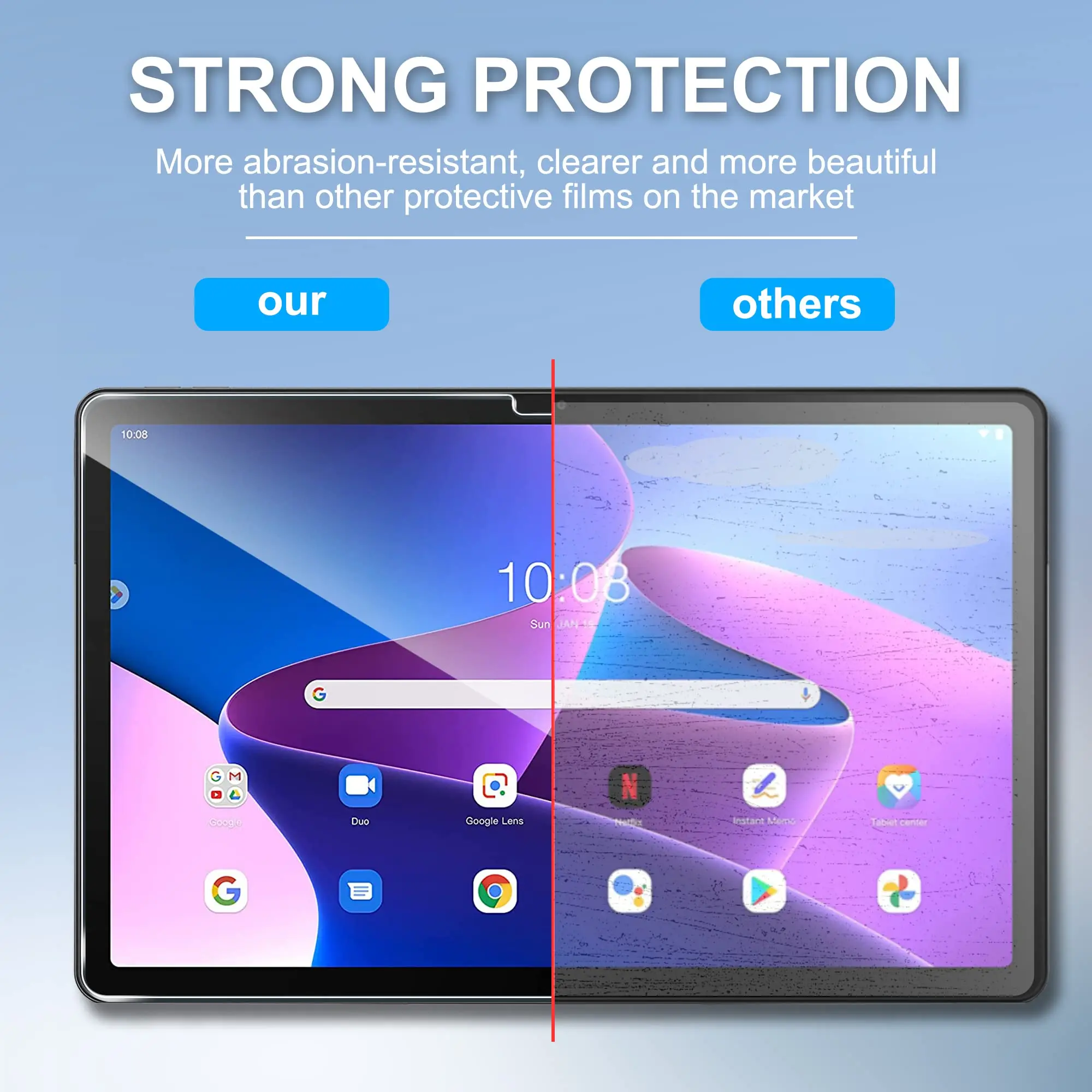 Para Lenovo Tab M10 Plus 3. a generación 10,6 "Protector de pantalla HD película de vidrio templado transparente M10 (Gen 3) 10,1 pulgadas 2022 TB328F XU TB128FU