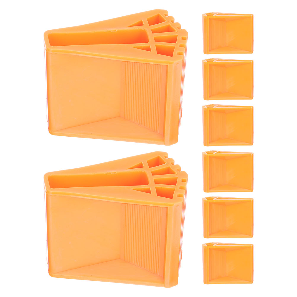 8pcs บันไดลื่นฟุตเปลี่ยนแผ่นยางหมวกสวมใส่ทนทานวัสดุซ่อมบ้านงานก่อสร้าง