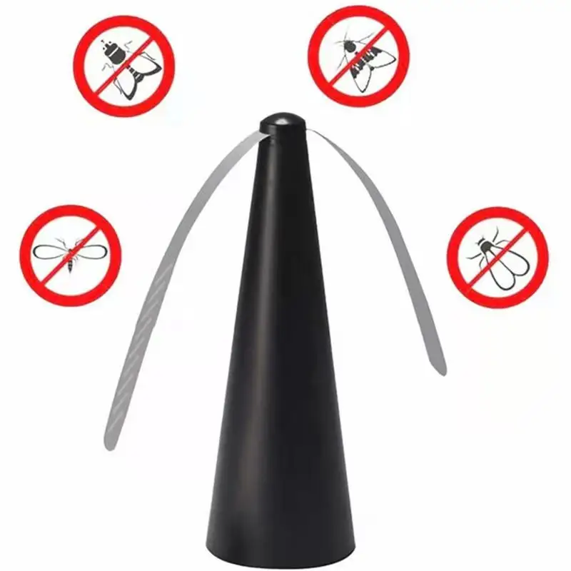 Automático Mosquito Repelente Fan, Fly Repeller, pilhas, portátil controle de pragas para casa, piquenique ao ar livre