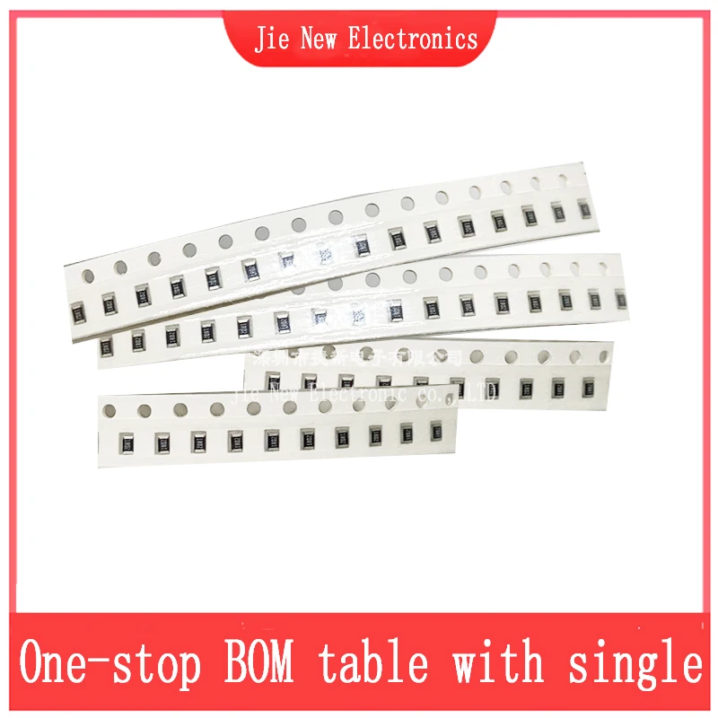100PCS 0805 1% 0R-10M 1R  4.7R 8.2R 10R 100R 560R 1K 5K6 10K 47K 100K 220K 820K 1M 2M2 3M3 4M7 9.1M 1/8W