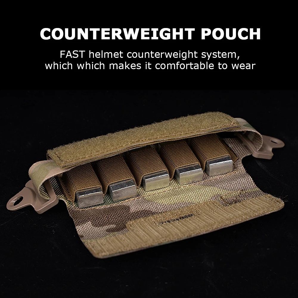 Tactical Helmet Counterbalance Weight Bag NVG Counterweight Pouch for OPS-Core Fast BJ PJ MH Airsoft Helmets,Helmet Accessories