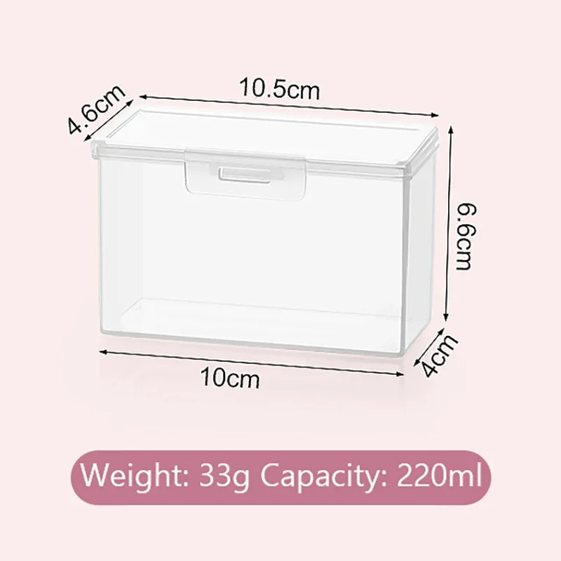 Plastic Clear Storage Box Storage Box Multipurpose For Game Card Rectangular Business Card Credit Card Holder Case Organizer