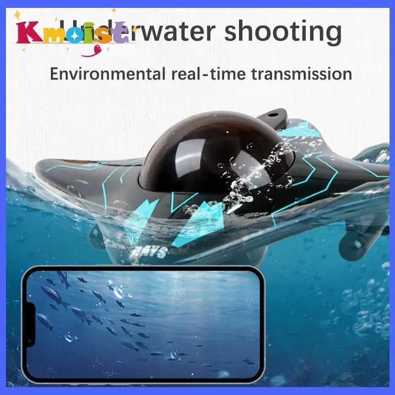 RC เรือเรือดําน้ําพร้อมกล้องใต้น้ํา 6CH รีโมทคอนโทรล Wifi FPV รีโมทคอนโทรลเรือวิทยุควบคุมของเล่นสําหรับ Boyts เด็กของขวัญ