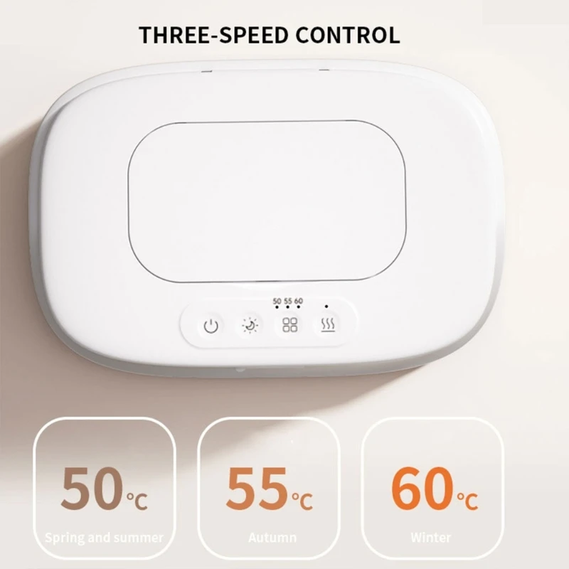 Hộp đựng hộp sưởi ấm khăn lau trẻ sáng tạo với 3 cài đặt nhiệt công suất cao