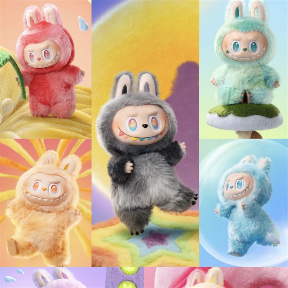 The Monsters V3\V2\V1 Big Into Energy Series Anime Macaron Figure Vinyl Face Doll Blind Box Figure Model Keychain Surprise Gift