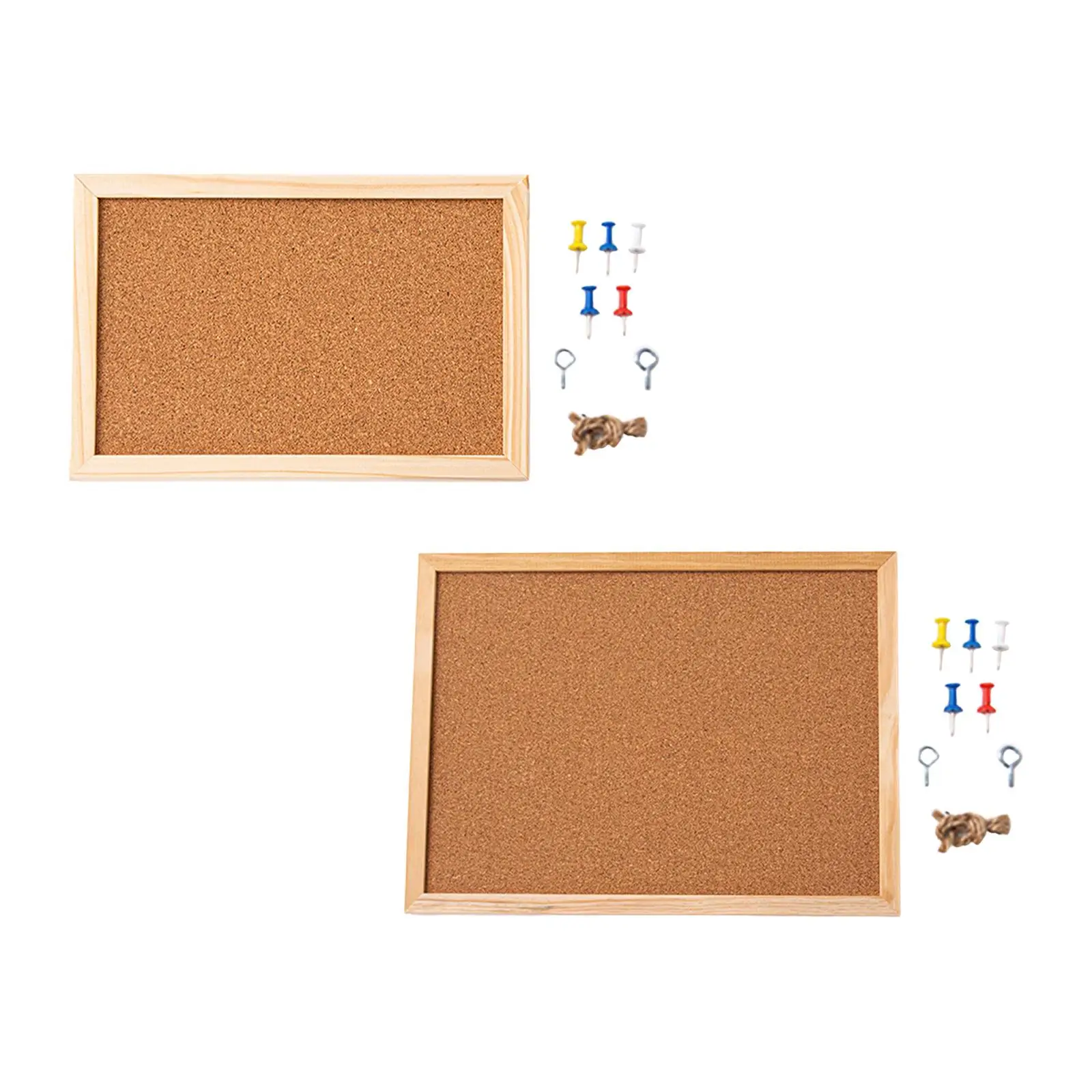 Cork Bulletin Board Bulletin Board ไม้ตกแต่งภาพจอแสดงผลแขวน Home Office Memo Notes Vision Board Corkboard