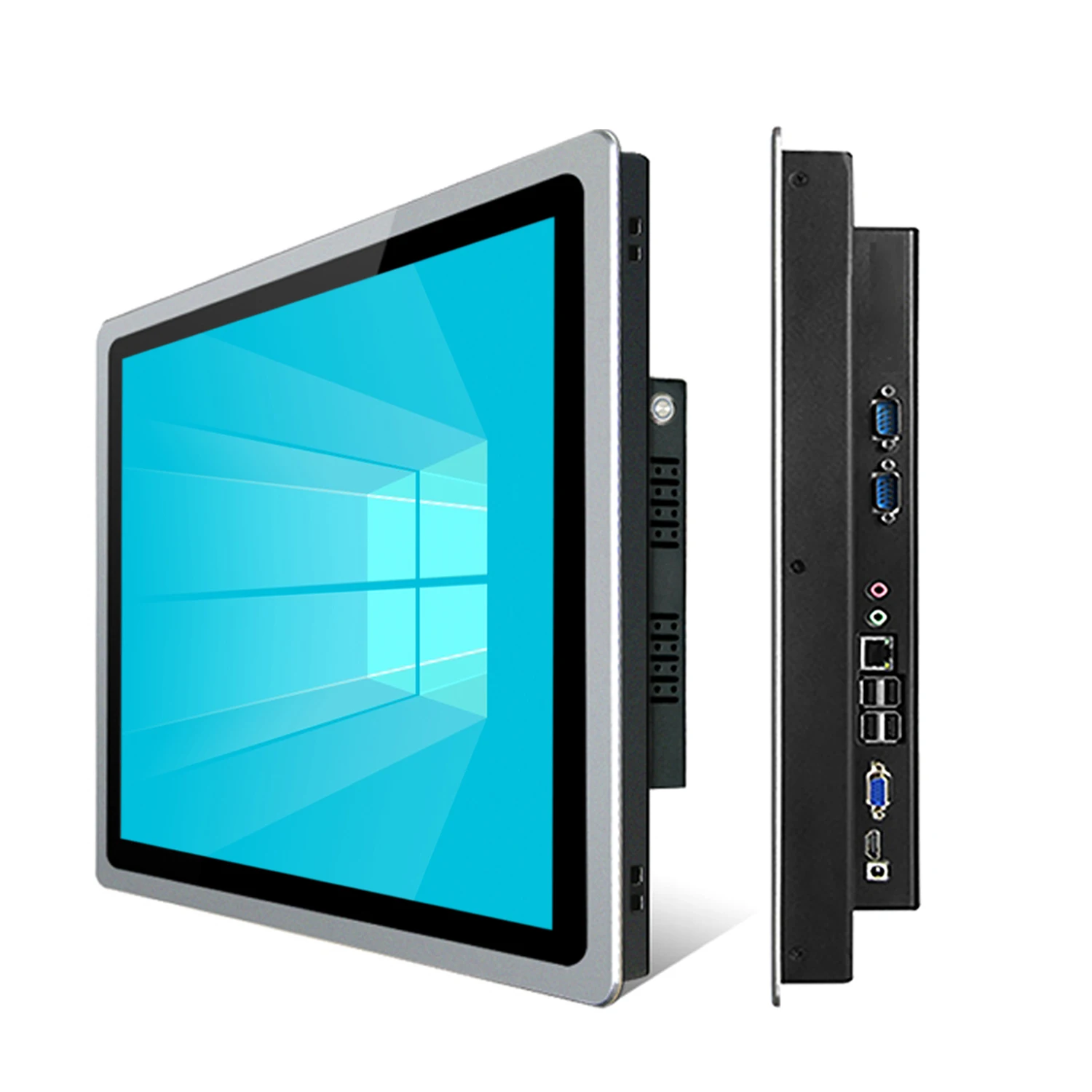 17 19 21,5 pulgadas mini ordenador táctil industrial pc todo en uno con pantalla táctil capacitiva tableta panel pc wifi com para win10 pro