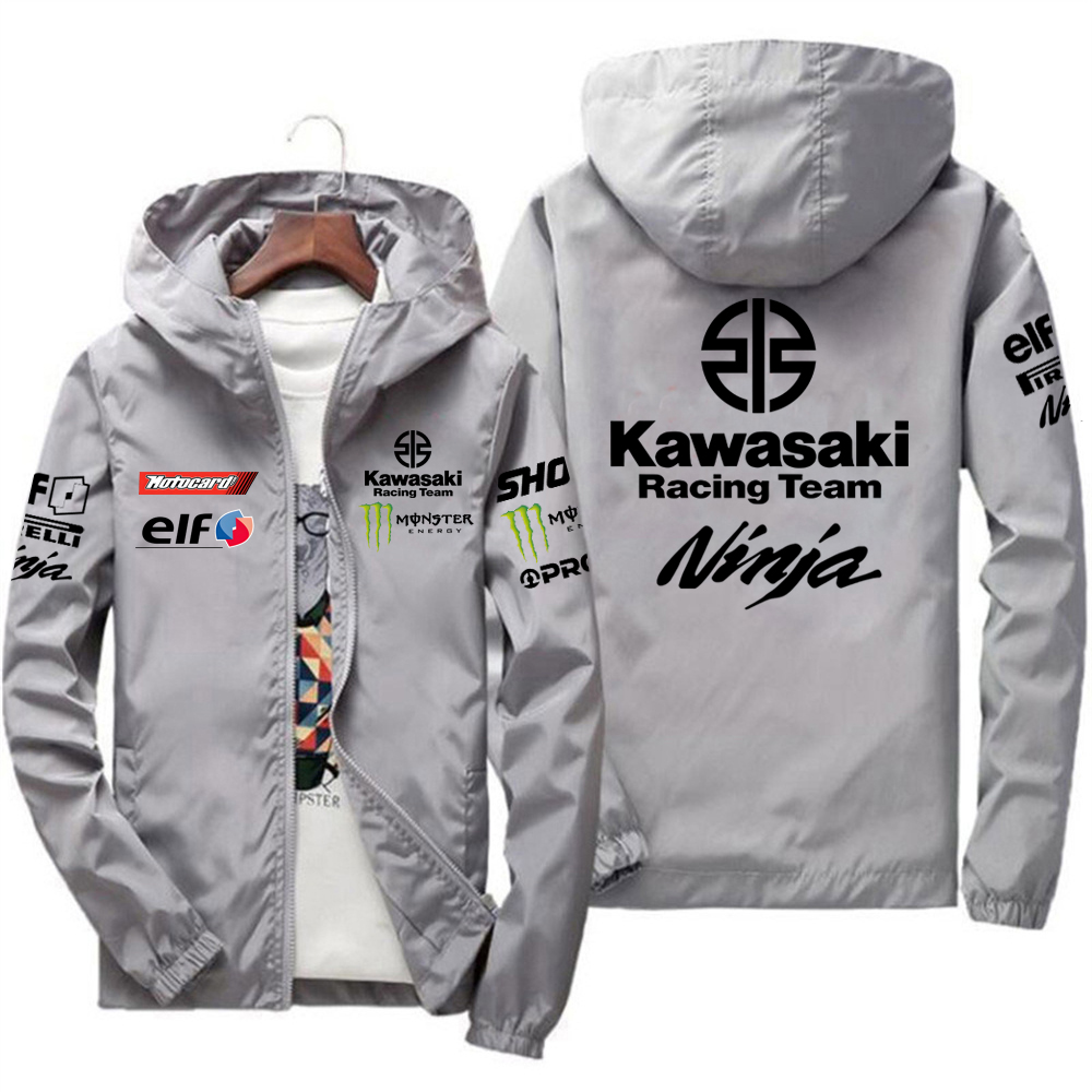 Nieuwe Kawasaki motorjas, racejas, winddichte jas, buitensportfietsjas, herenjas