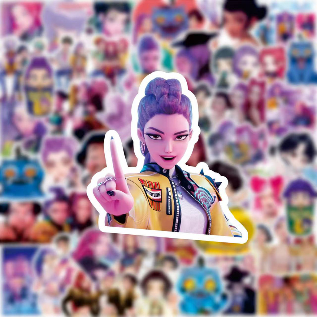 80-teilige Witch Hunter Group Aufkleber – KPop Demon Hunters Merchandise Cartoon Animation DIY Dekor für Notizbücher, Handrechnungen