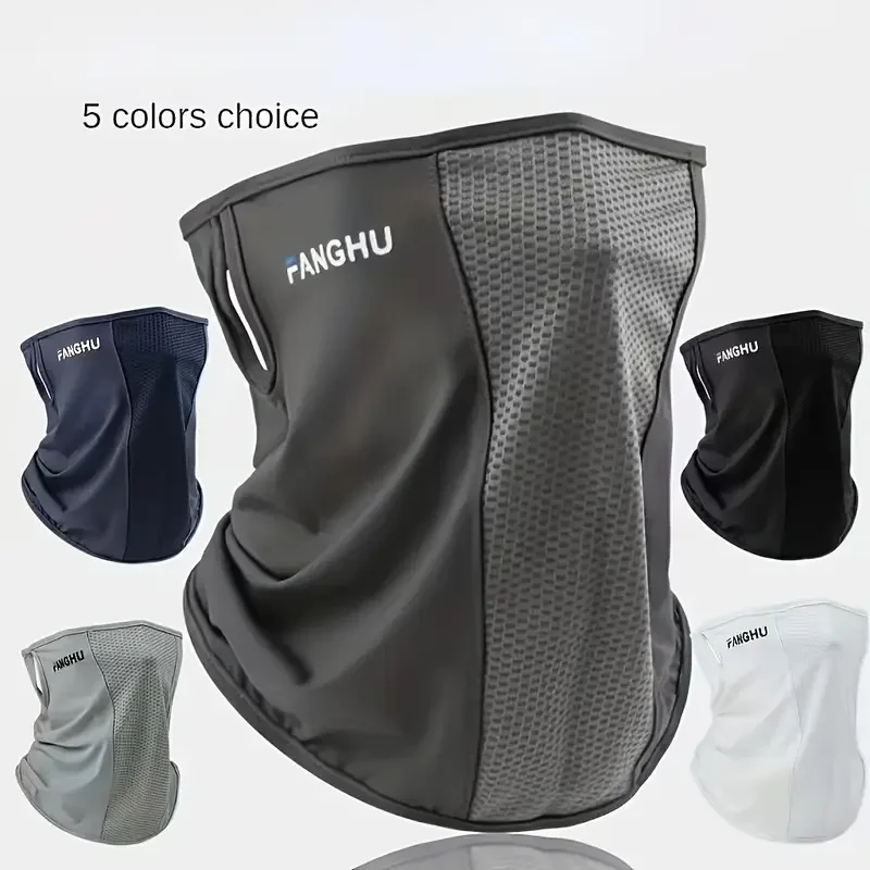 Masques de cyclisme couvre-chef Bandana bandeau visage écharpe masque cou cagoule respirant léger vent frais randonnée en plein air masque en soie glacée