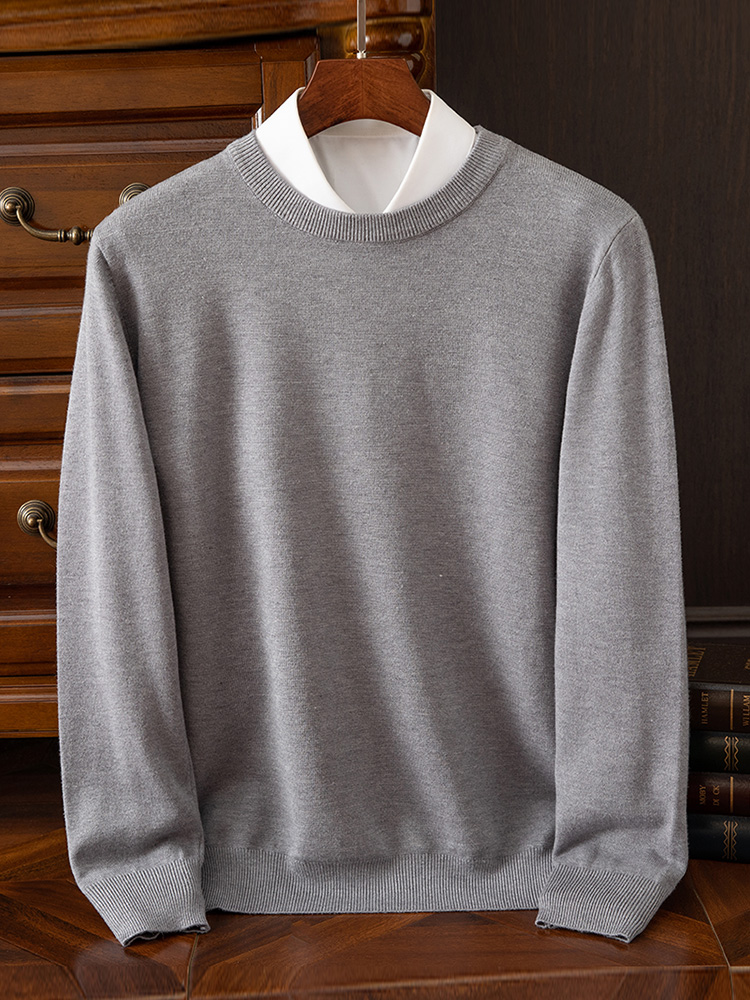 Lente Herfst Merinowol Trui Heren O-hals Lange Mouw Kasjmier Truien Trui Vrouwelijke Kleding Grace Tops