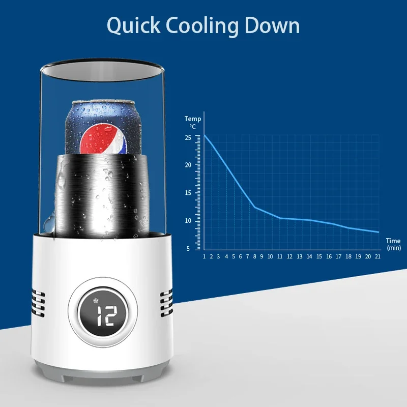 Нагреватель для кофейной кружки-радиатор 2 в 1, настольный, для молочного чая, пива, охлаждающий для напитков с электрическим подогревом